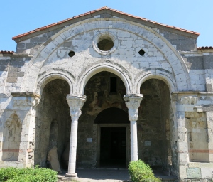 Portico of former Hagia Sophia of Trabzon.